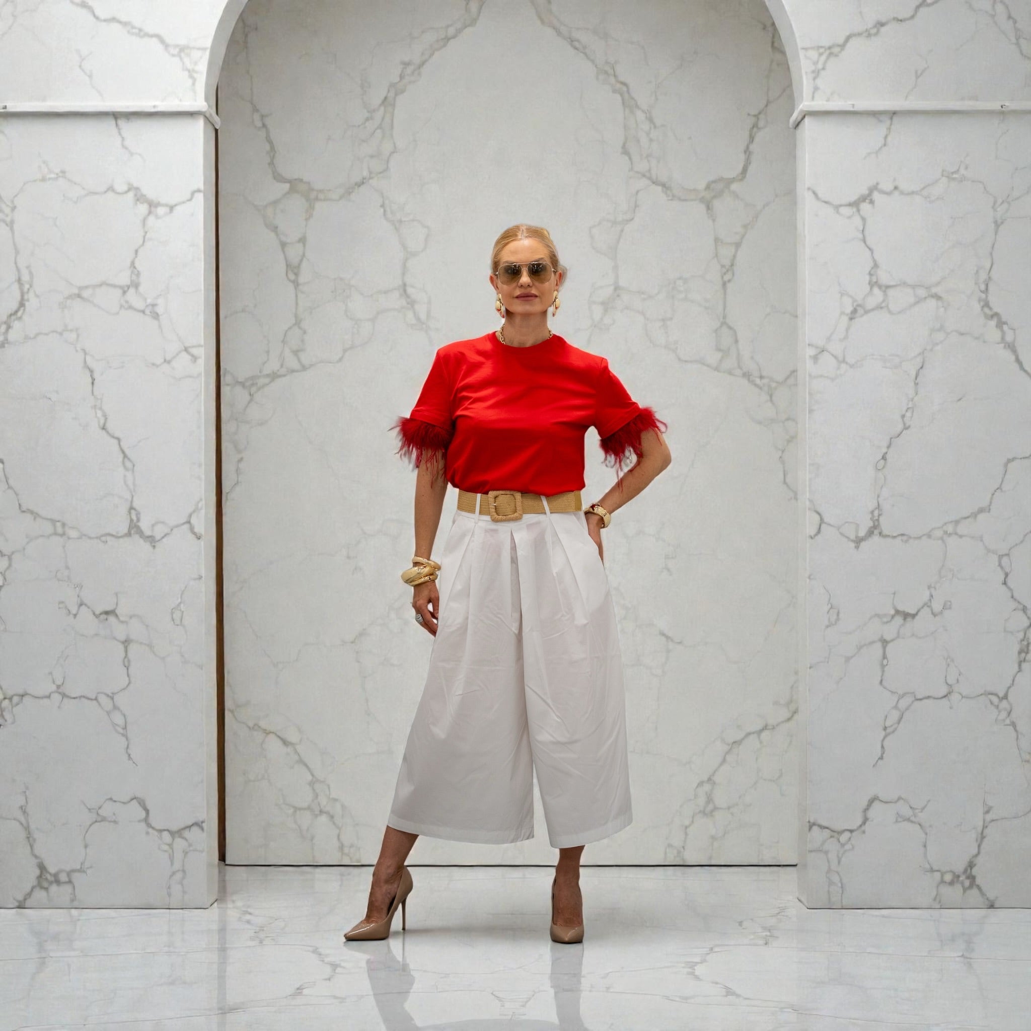 Scarlet Chic Shirt Red