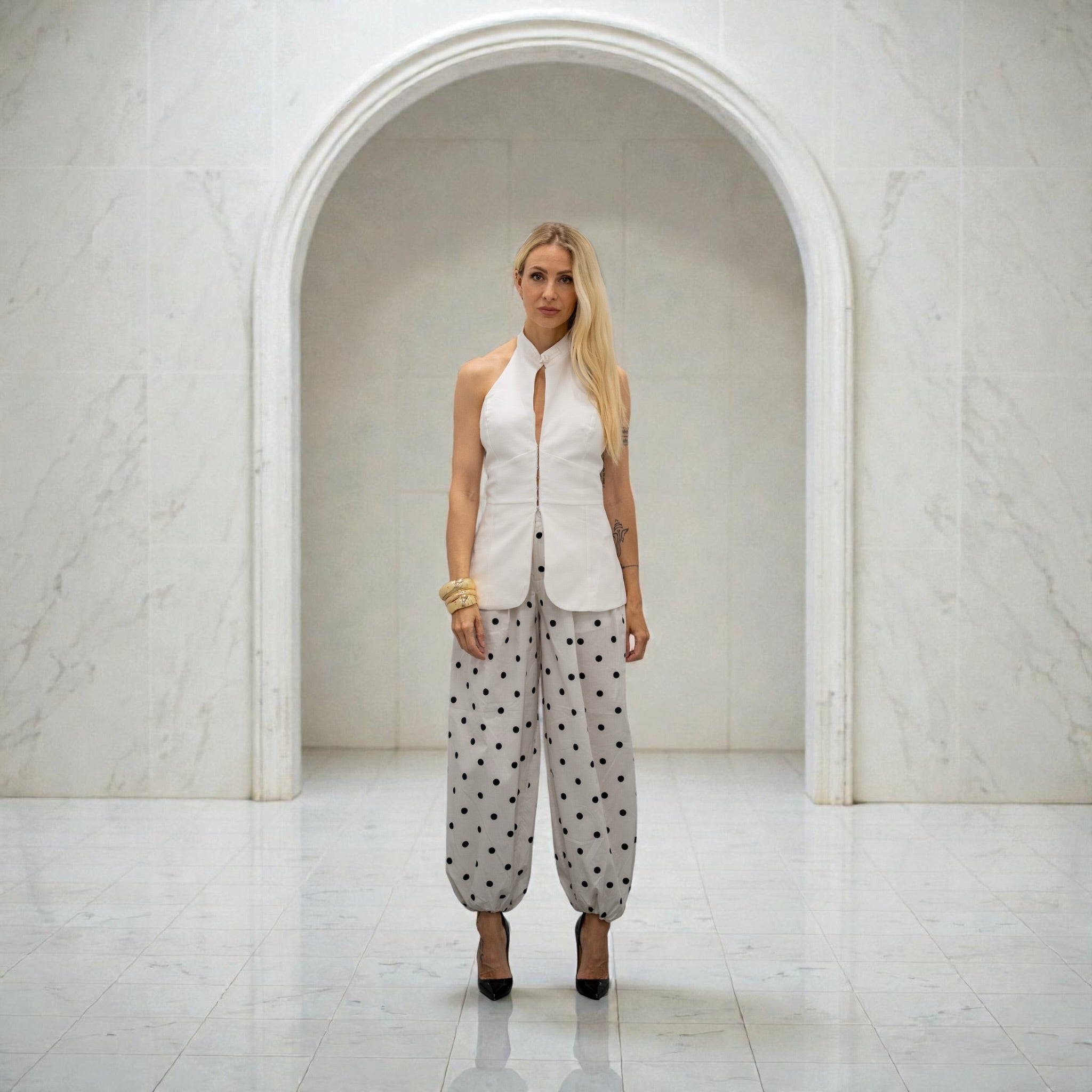 Noir Dot Pants