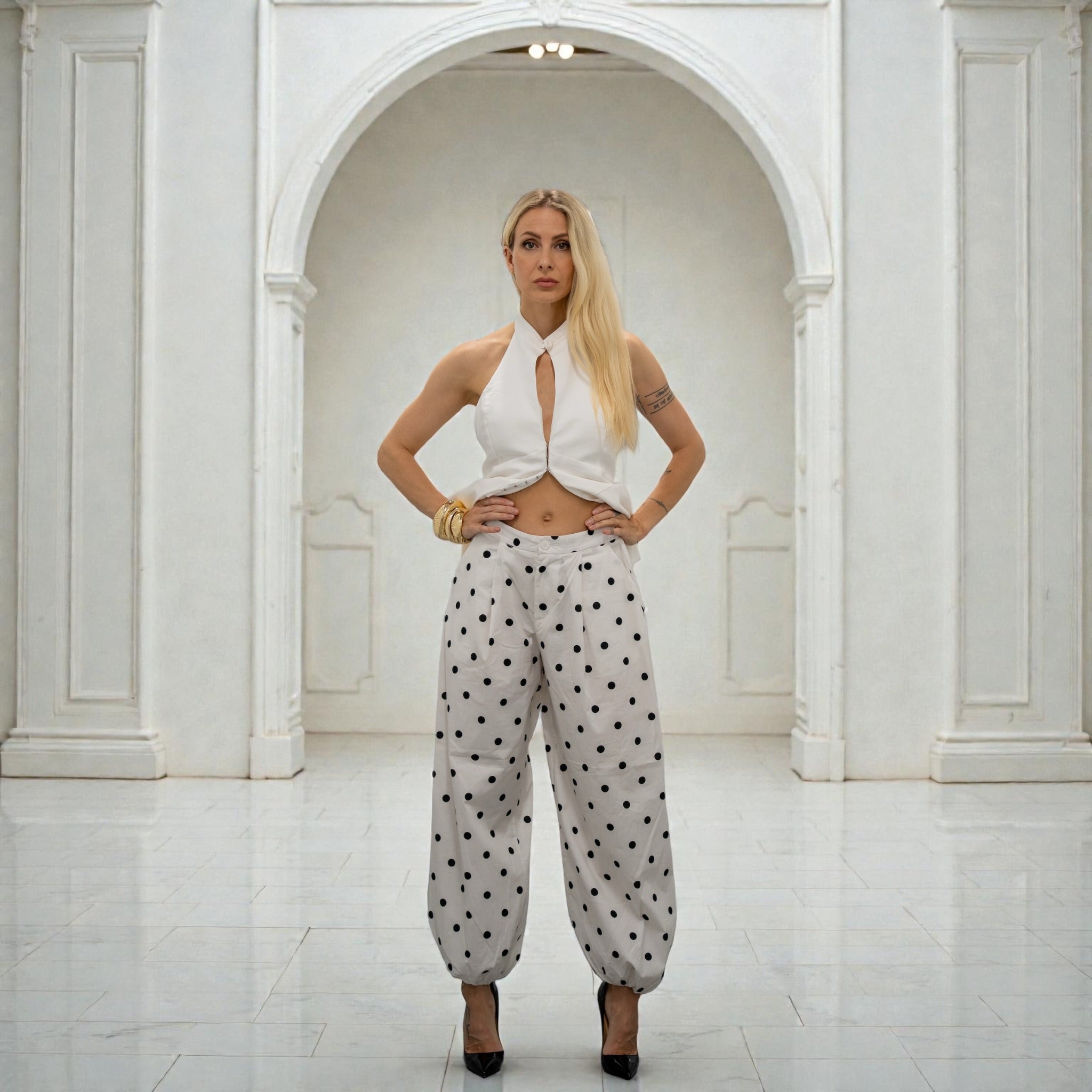 Noir Dot Pants