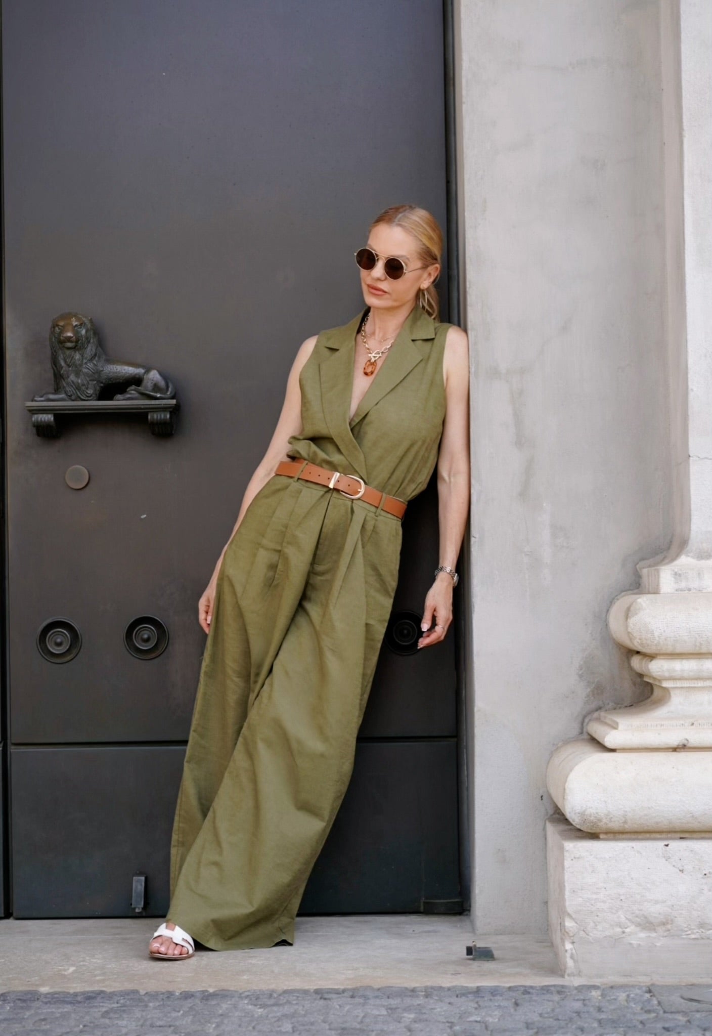 Olive Signature Dress mit Body