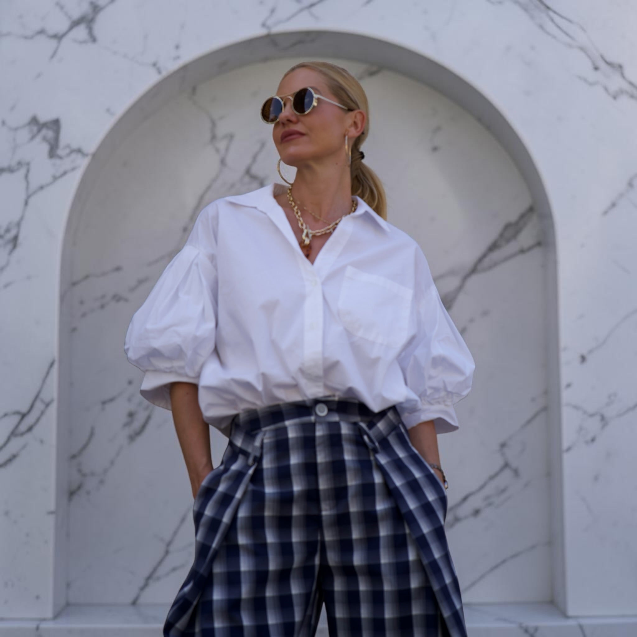 Riviera Blanc Bluse