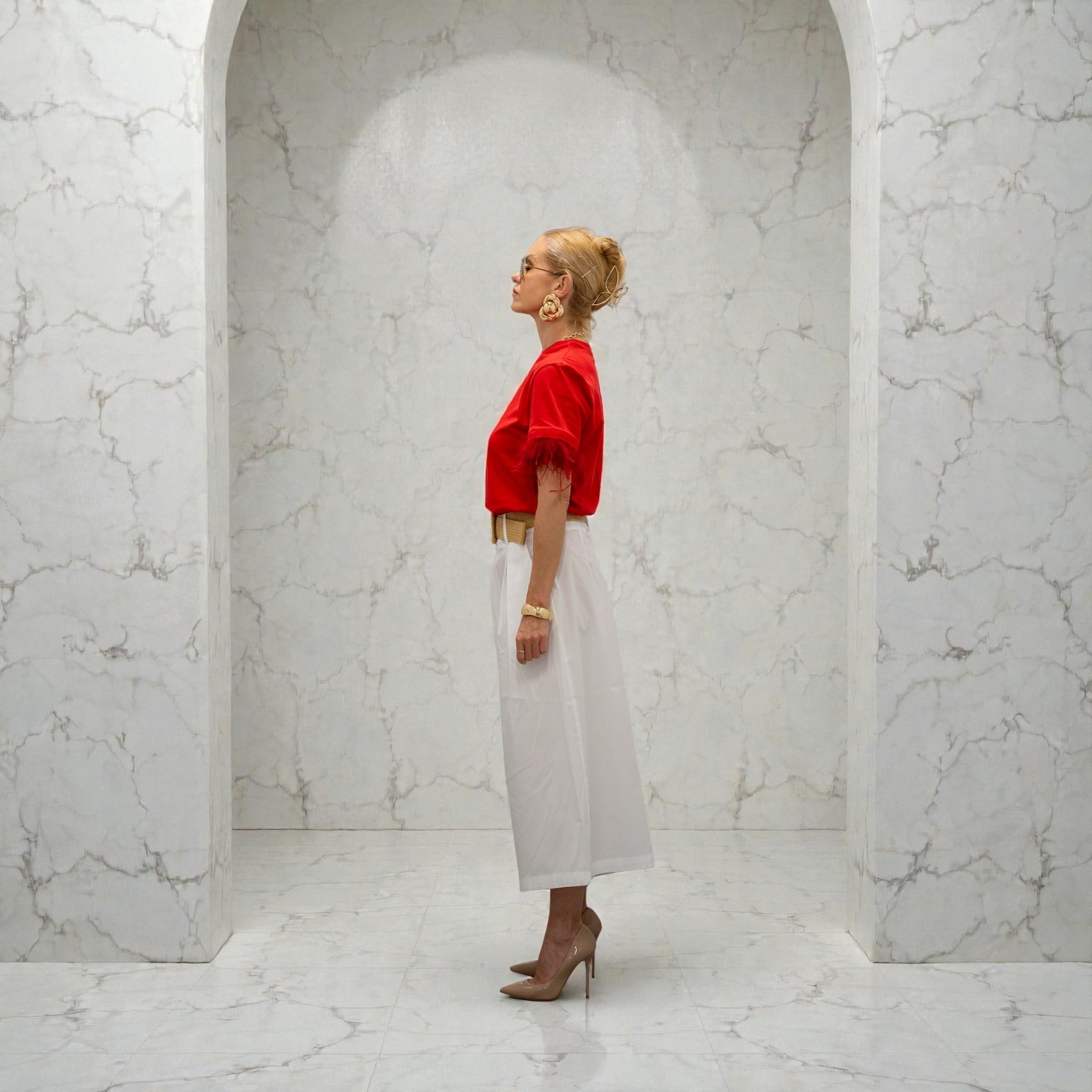 Paris Rouge Bermuda White