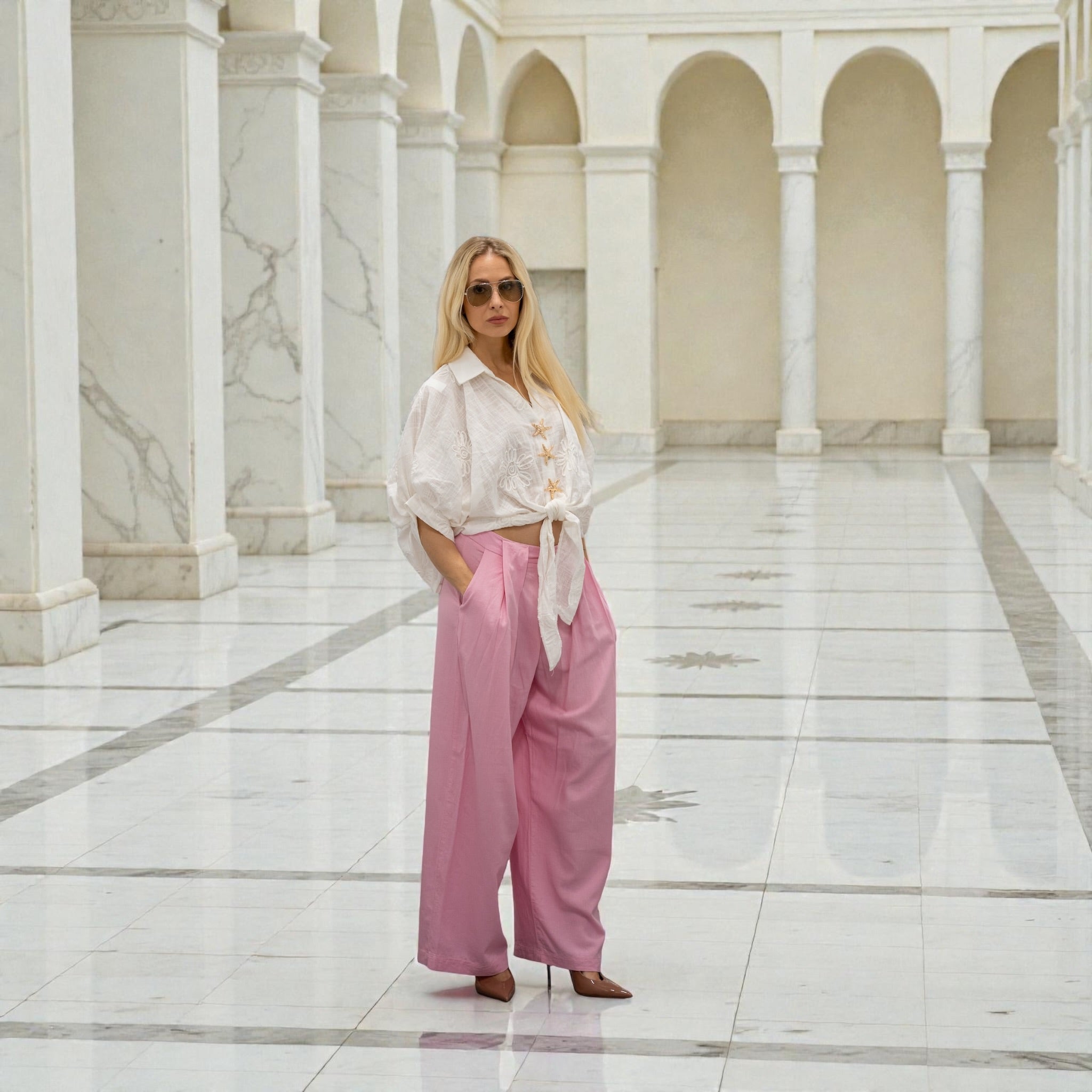 Bluse Riviera White 100 % Baumwolle