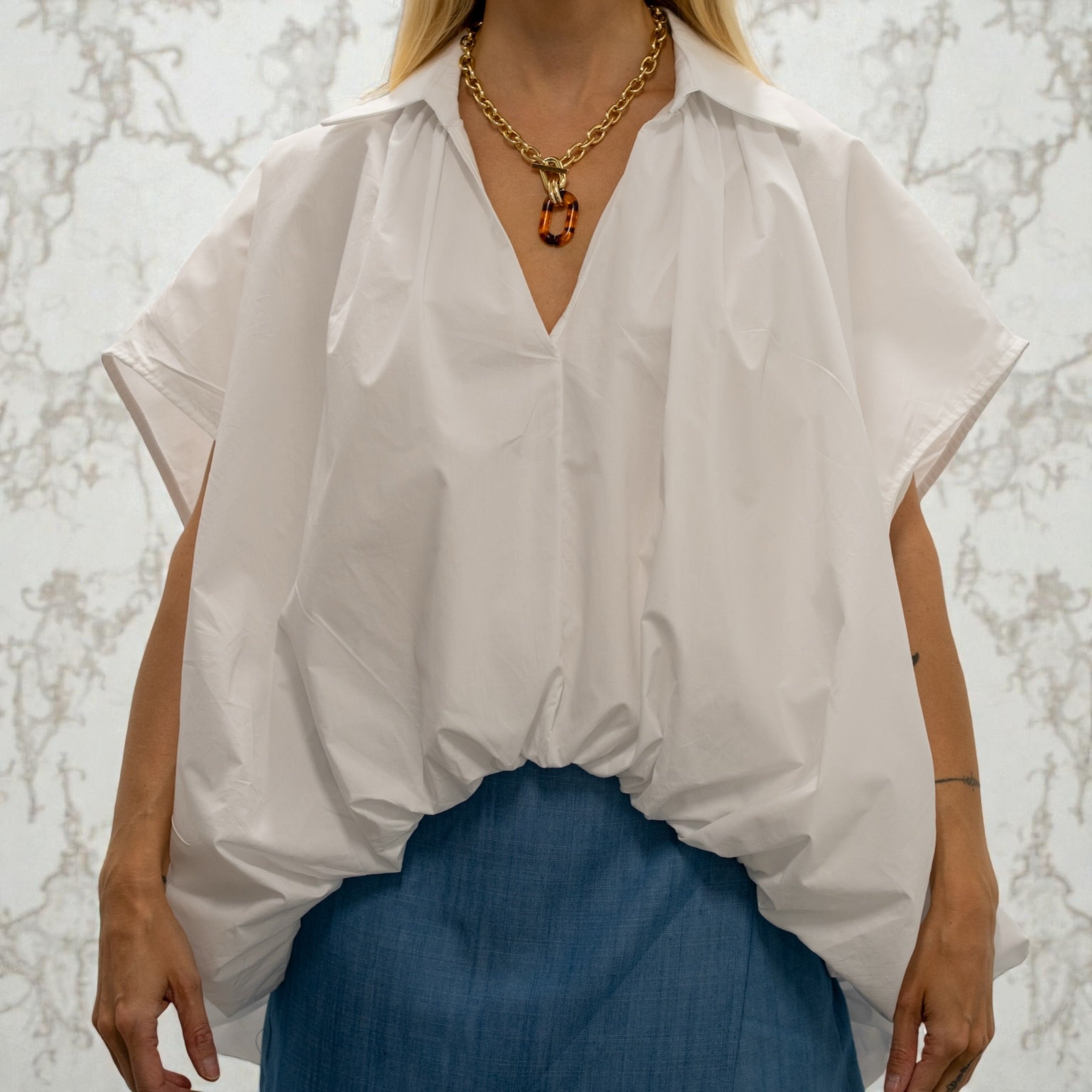 Minimal Blanc Bluse