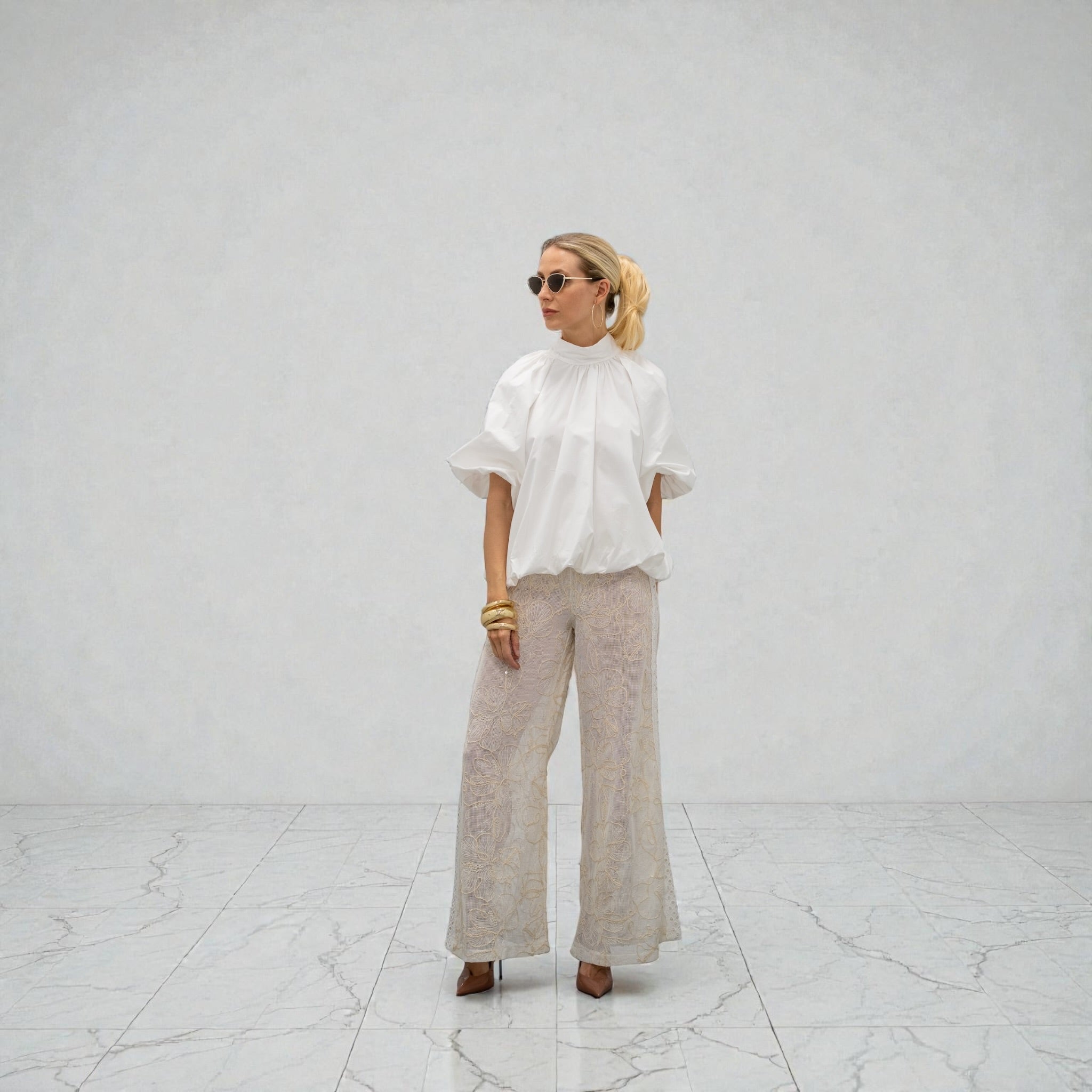 Bluse Blanc Signature 100 % Baumwolle
