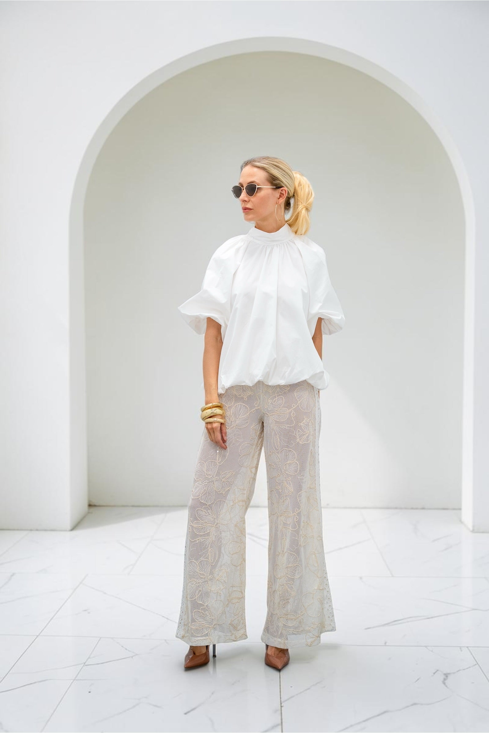 Bluse Blanc Signature 100 % Baumwolle