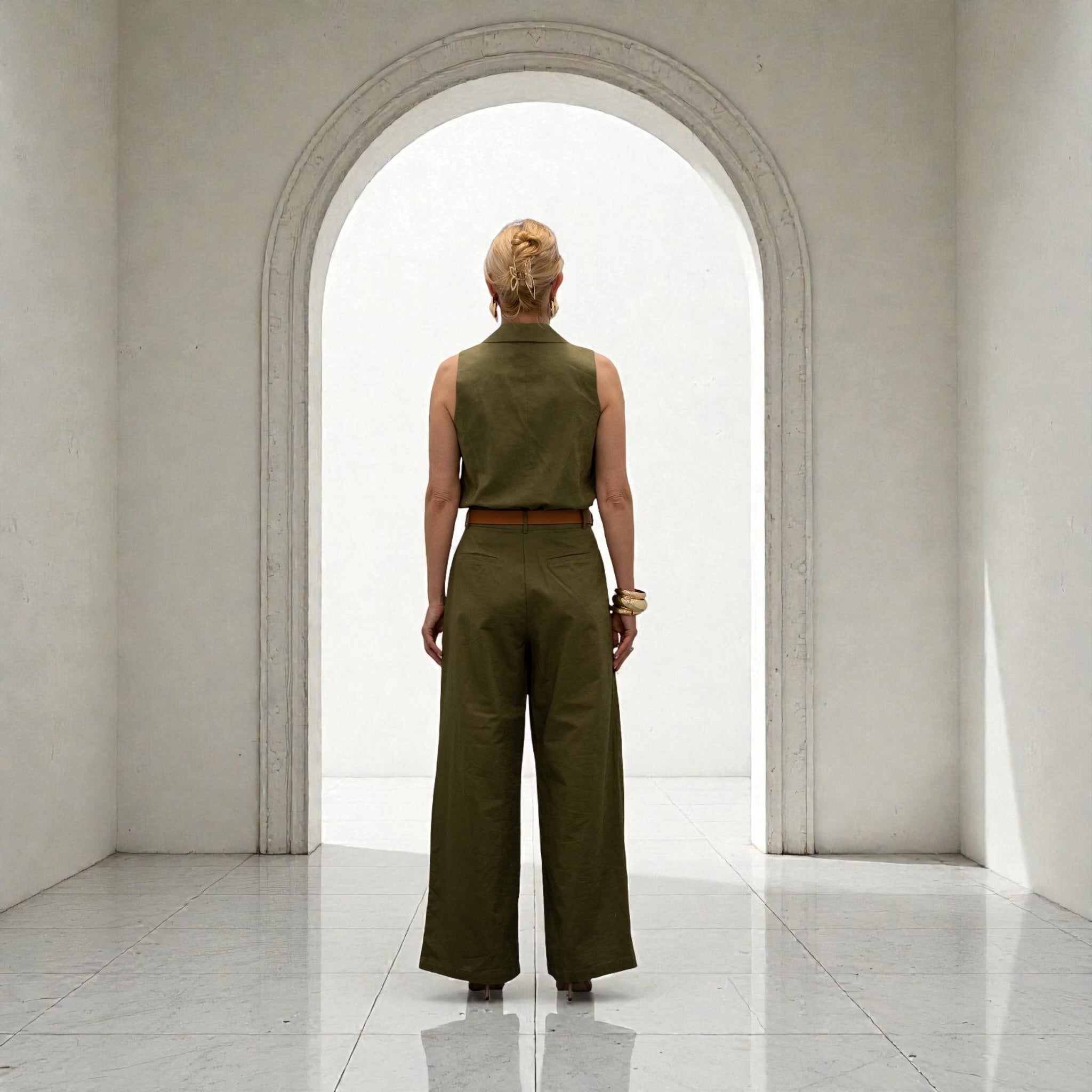Olive Signature Dress mit Body