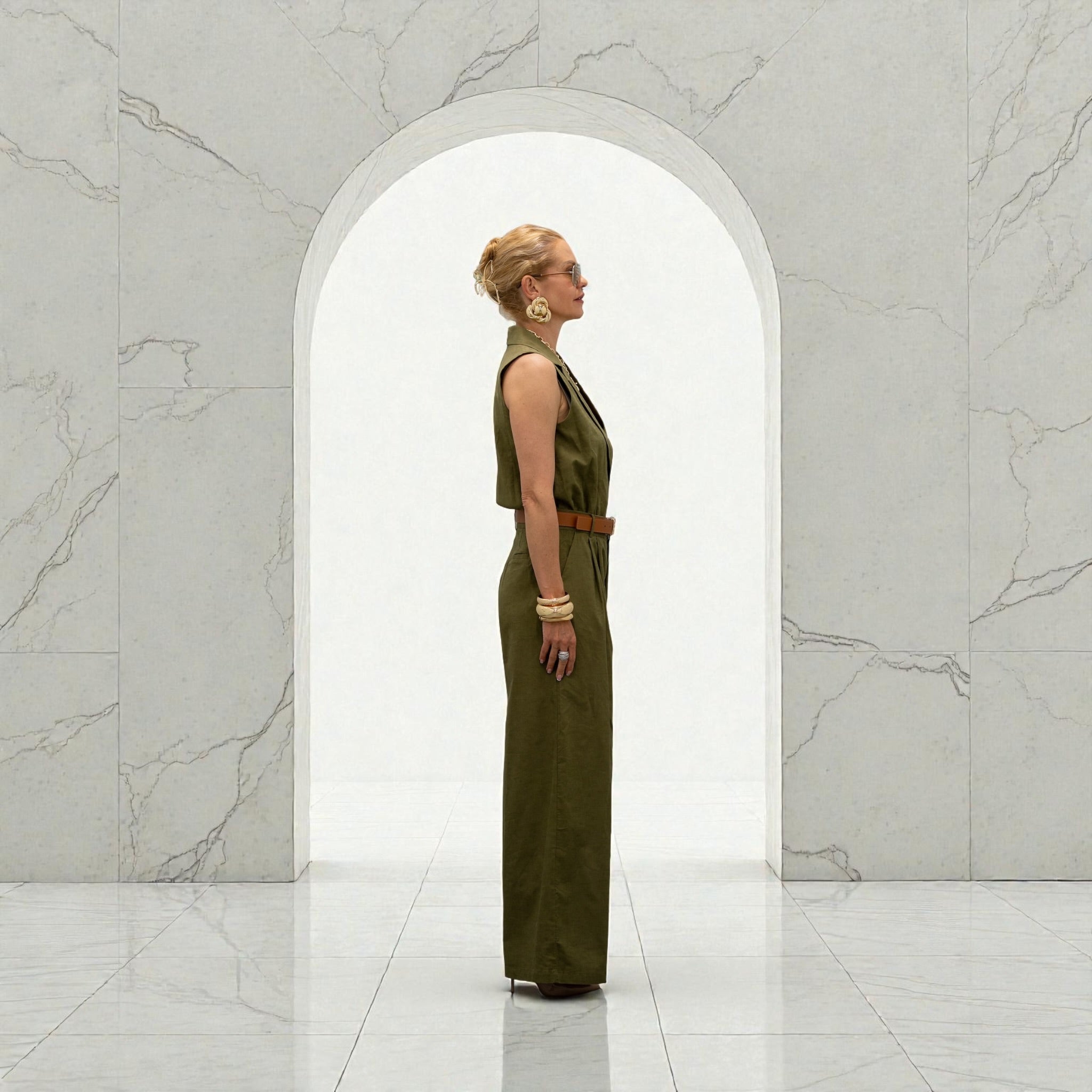 Olive Signature Dress mit Body