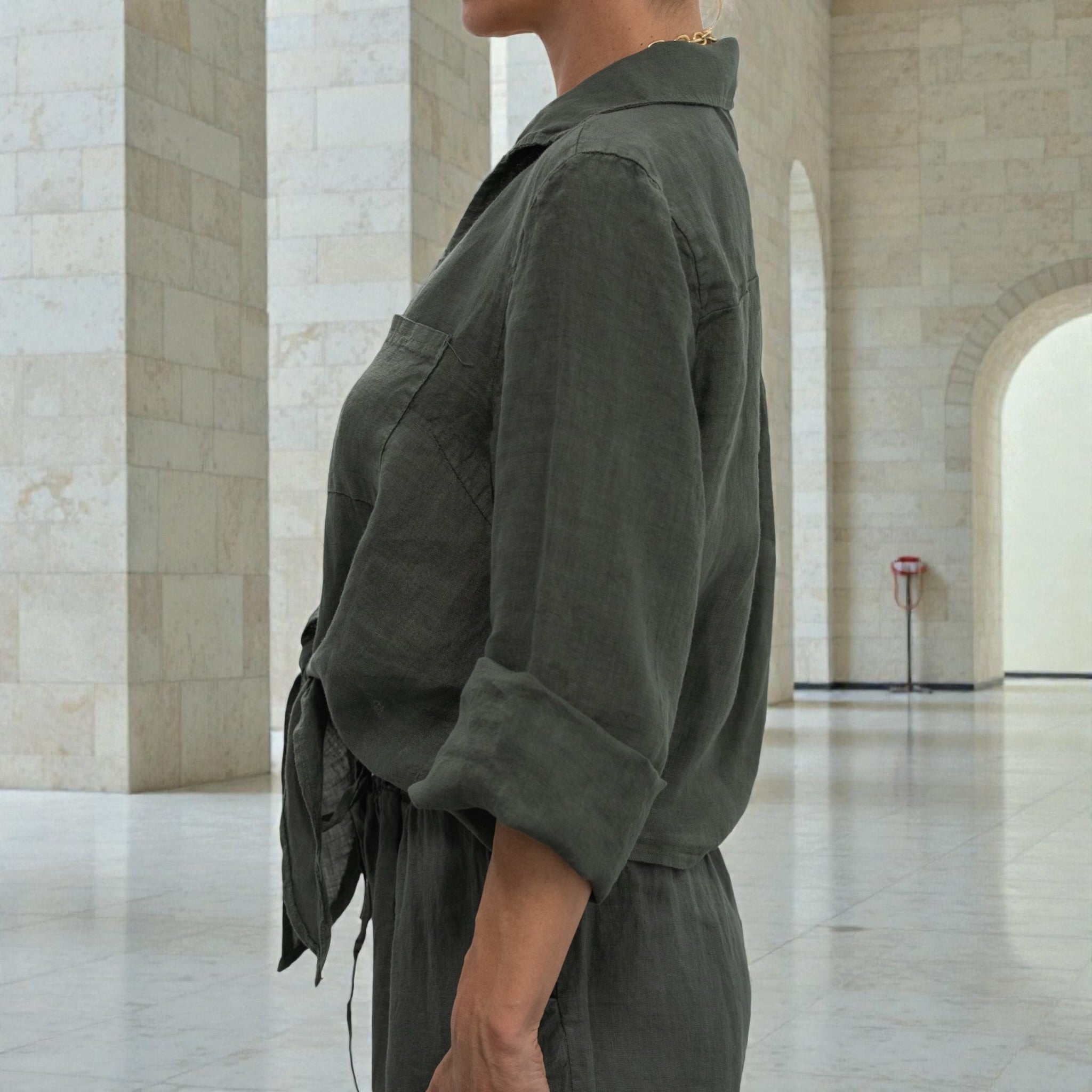 Olive Essence Linen
