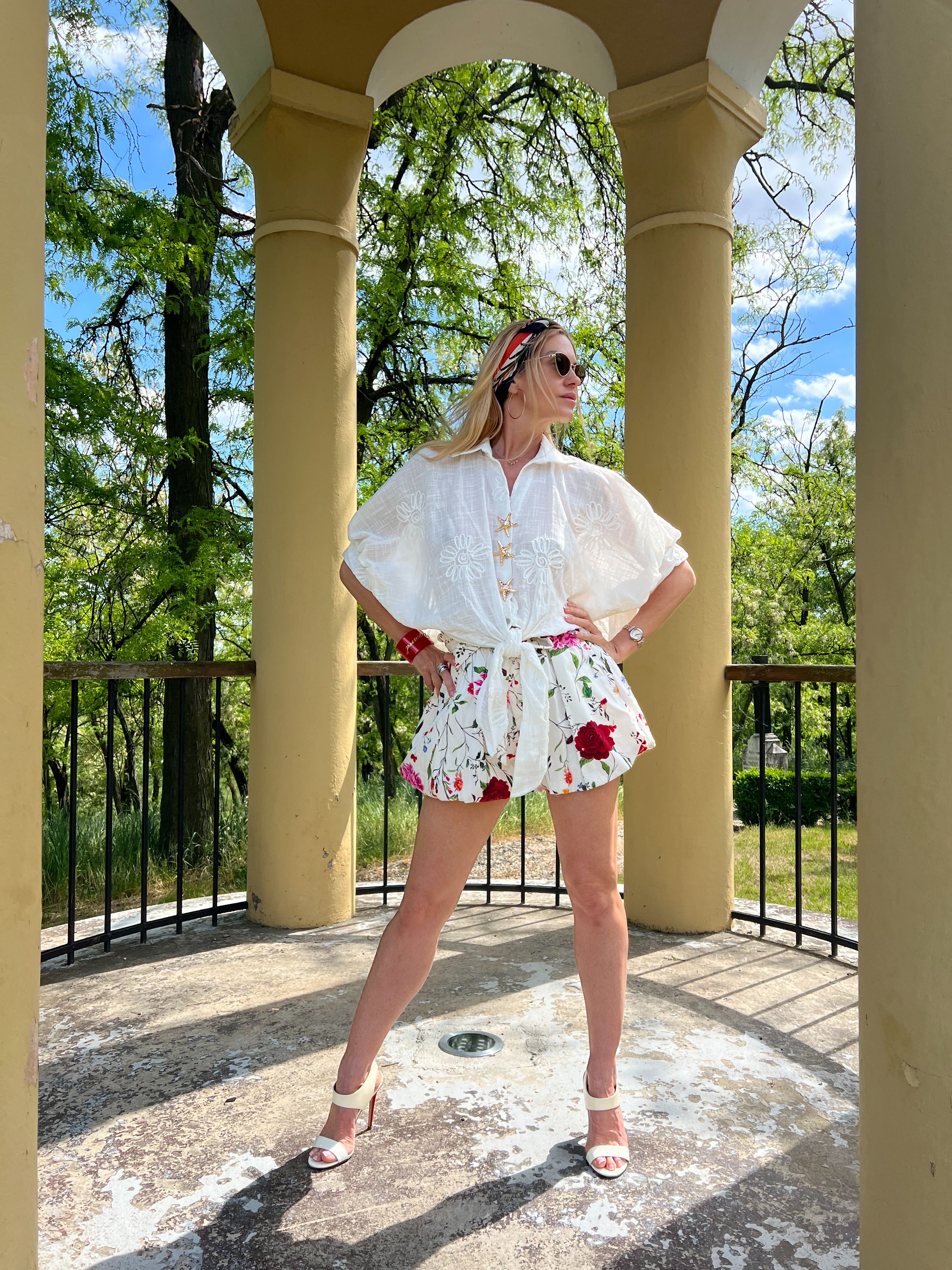 Floral Muse Short und Oberteil