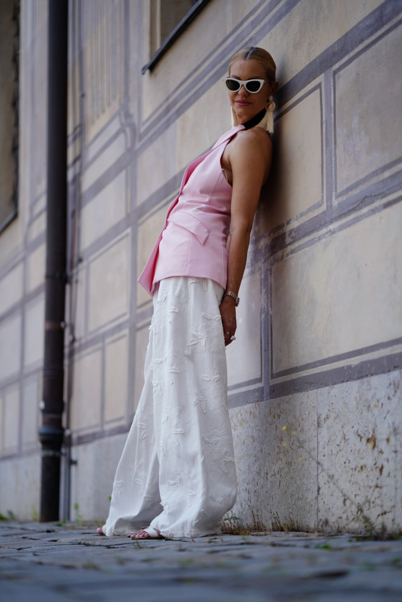 White Signature Denim Pant
